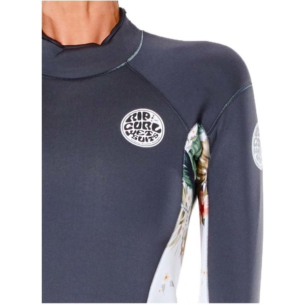 Rip Curl Womens Dawn Patrol Eco Mm Long Sleeve Back Zip Shorty